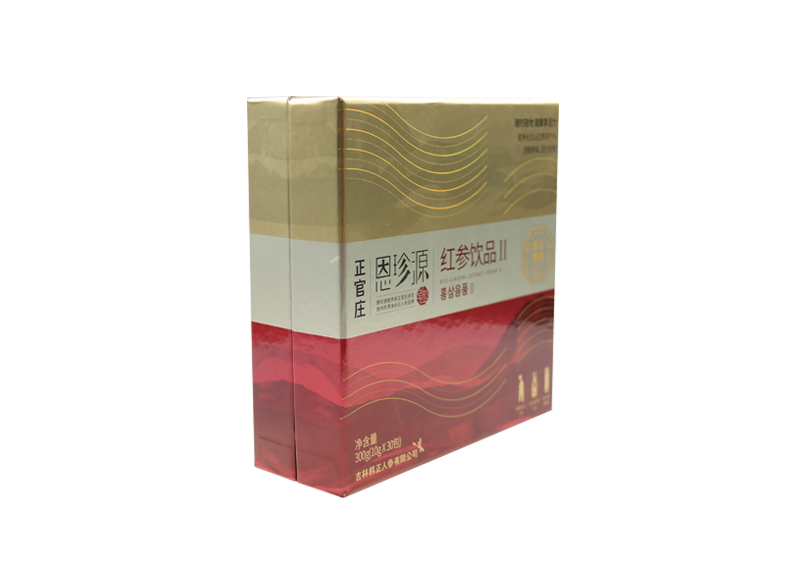 正(zheng)官(guan)莊(zhuang)紅(hong)蓡(shen)飲(yin)品Ⅱ包裝盒